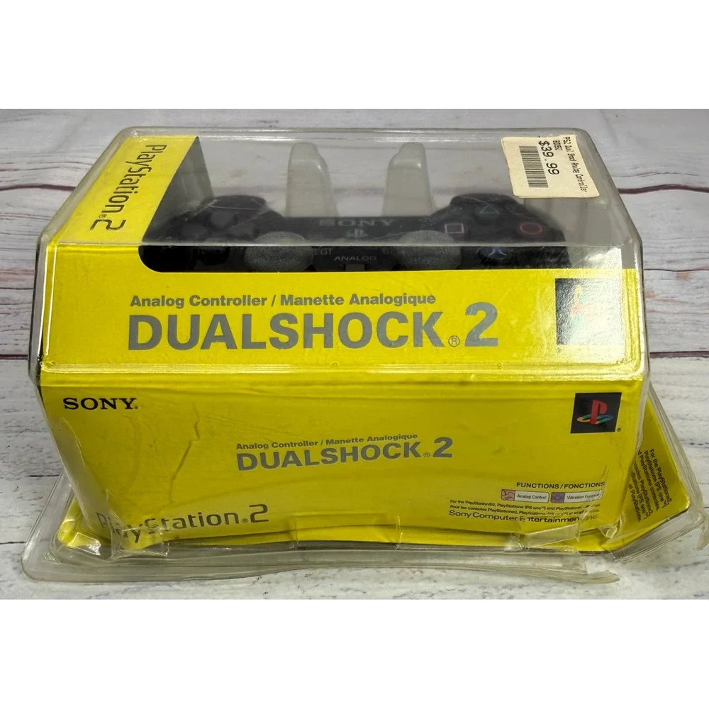 Sony PlayStation 2 DualShock 2 Wired Controller‎ Black SCPH-10010 New
